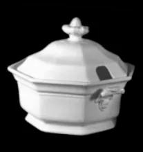 Gothic with Cameo | John Alcock | Stew or Chowder Tureen Base and Lid | Item | 001