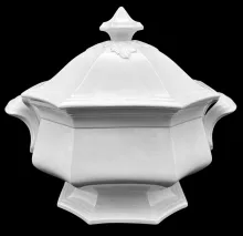 Gothic | C. & W. K. Harvey | Sauce or Soup Tureen Base and Lid | Item | 003