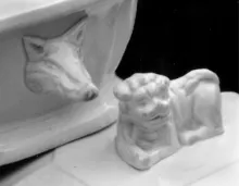 Gothic | Charles J. Mason | Vegetable Tureen Base and Lid | Handle | 002
