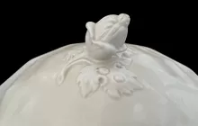 Gothic | Charles Meigh & Son | Pancake Server Lid with Underplate | Finial | 003