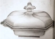 Gothic_Francis Clementson & William Young_Vegetable Tureen Base and Lid_KewDrw_001