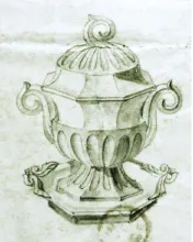 Gothic_G. Wooliscroft_Sauce or Soup Tureen Base, Lid, and Underplate_KewDrw_001