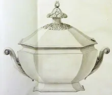 Gothic_George Phillips_Sauce or Soup Tureen Base and Lid_KewDrw_001