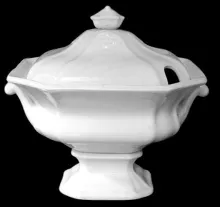Gothic | J. & G. Alcock | Sauce or Soup Tureen Base and Lid | Item | 004
