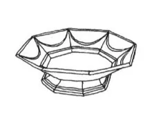 Gothic | Jacob Furnival | Compote on Short Pedestal | ItemDrw | 001