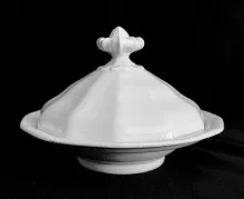 Gothic | John Alcock | Butter Dish with Base, Lid and Insert | Item | 001