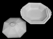Gothic | John Alcock | Vegetable Tureen Base and Lid | Embossing | 009
