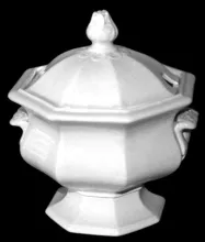 Gothic | T. & R. Boote, Edward Walley, Elijah Jones | Sauce or Soup Tureen Base and Lid | Item | 001