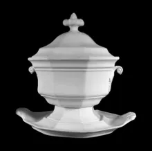 Gothic | T. Goodfellow | Sauce or Soup Tureen Base, Lid, and Underplate | Item | 001