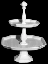 Gothic | T. J. & J. Mayer | Cake or Cookie Plate with Pedestal Foot | Item | 001