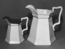 Gothic | T. J. & J. Mayer | Syrup Pitcher with Metal Lid | Collection | 001