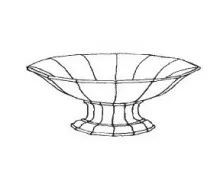 Gothic | T. J. & J. Mayer | Compote on Short Pedestal | ItemDrw | 001
