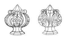 Gothic | T. J. & J. Mayer | Sauce or Soup Tureen Base, Lid, and Underplate | ItemDrw | 001