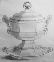 Gothic_T. J. & J. Mayer_Sauce or Soup Tureen Base, Lid, and Underplate_KewDrw_002