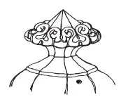 Gothic | T. J. & J. Mayer | Teapot or Coffee Pot Lid | ItemDrw | 001