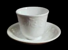 Halleck Shape (Morning Glory) | Elsmore & Forster | Handleless Cup and Saucer | Item | 002