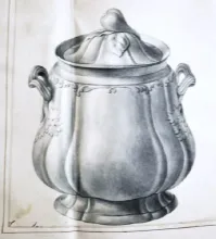 Hebe Shape_John Alcock_Sugar Bowl with Lid_KewDrw_001