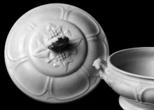 Huron Shape | William Adams & Sons | Stew or Chowder Tureen Lid | Embossing | 001