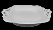 Late Square and Octagon | Henry Alcock & Co. | Cake or Cookie Plate with Pedestal Foot | Item | 001