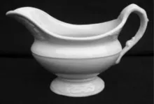 Leaf and Crossed Ribbon | Livesley, Powell, & Co. | Gravy Boat | Item | 001