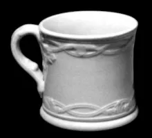 Leaf and Crossed Ribbon | Livesley, Powell, & Co. | Mug | Item | 001