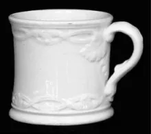 Leaf and Crossed Ribbon | Livesley, Powell, & Co. | Mug | Item | 002