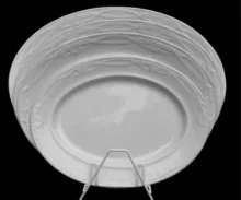 Leaf and Crossed Ribbon | Livesley, Powell, & Co. | Platter | Collection | 001