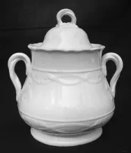 Leaf and Crossed Ribbon_Livesley, Powell, & Co._Sugar Bowl with Lid_Item_001