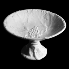 Leaf with Grape Cluster | J. & E. Mayer | Compote on Tall Pedestal | Item | 004
