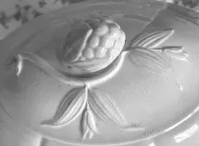 Lily Shape (Bordered Hyacinth)_W. Baker & Co._Sauce or Soup Tureen Base and Lid_Finial_002