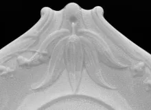 Lily Shape (Bordered Hyacinth)_W. Baker & Co._Sauce or Soup Tureen Underplate_Handle_002