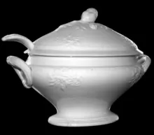 Meadow Bouquet | W. Baker & Co. | Sauce or Soup Tureen Base, Lid, and Ladle | Item | 002