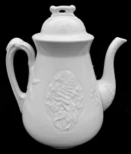 Medallion Fern_J. & G. Meakin_Teapot or Coffee Pot Base and Lid_Item_001