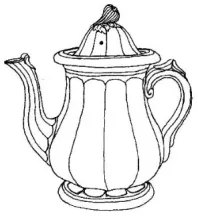 Mobile Shape | Unspecified | Teapot or Coffee Pot Base and Lid | ItemDrw | 001