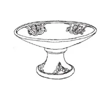 New York Shape | Unspecified | Compote on Tall Pedestal | ItemDrw | 001