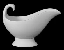 Niagara Shape (Scalloped Decagon) | Davenport (& Co.) | Gravy Boat | Item | 001