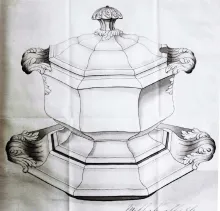 Ninevah_Mellor, Venables, & Co._Sauce or Soup Tureen Base, Lid, and Underplate_KewDrw_004