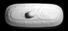 Paris Shape | John Alcock | Brush Tray Base and Lid | Finial | 006