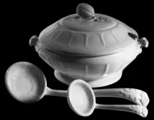 Paris Shape | John Alcock | Stew or Chowder Tureen Base, Lid and Ladle | Item | 001