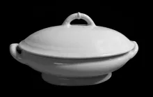 Plain | Clementson Bros. | Vegetable Tureen Base and Lid | Item | 006