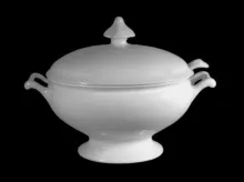 Plain | James Edwards & Son | Sauce or Soup Tureen Base, Lid and Ladle | Item | 008