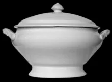 Plain | Meakin Bros. (& Co.) | Sauce or Soup Tureen Base and Lid | Item | 001