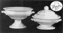 Plum Decagon_J. & G. Meakin_Compote on Tall Pedestal_Collection_001