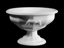 Plum Decagon | J. & G. Meakin | Compote on Tall Pedestal | Item | 003