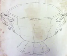 Pompei_Mellor, Venables, & Co._Compote on Tall Pedestal_KewDrw_001