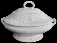Prairie Flowers_Livesley, Powell, & Co._Vegetable Tureen Base and Lid_Item_001
