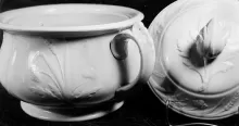 Prairie Shape | Clementson Bros. | Chamber Pot Base and Lid | Item | 001