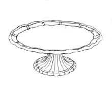 Prize Puritan | T. J. & J. Mayer | Plain Edge Cake Stand | ItemDrw | 001