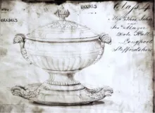 Prize Puritan_T. J. & J. Mayer_Sauce or Soup Tureen Base, Lid, and Underplate_KewItem_001