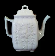 Ribbed Floral | W. & E. Corn | Teapot or Coffee Pot Base and Lid | Item | 001
